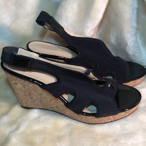 Adrienne Vittadini strappy wedge sandals